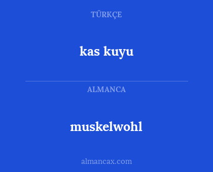 muskelwohl - kas kuyu