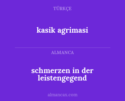 schmerzen in der leistengegend - kasik agrimasi