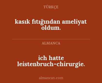 ich hatte leistenbruch-chirurgie. - kasık fıtığından ameliyat oldum.
