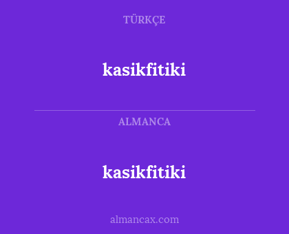 kasikfitiki - kasikfitiki