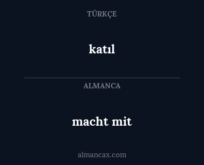 macht mit - katıl