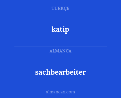 sachbearbeiter - katip