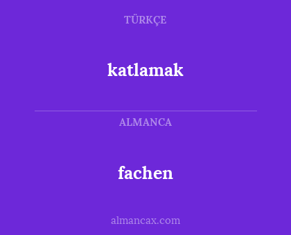 fachen - katlamak