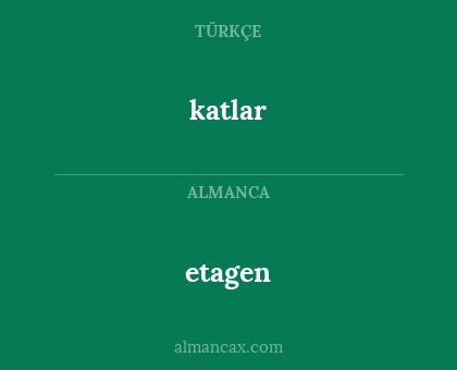 katlar - etagen