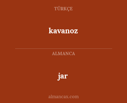 jar - kavanoz