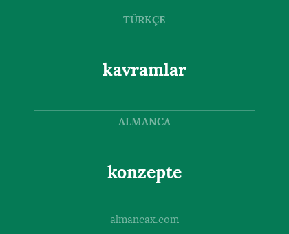 konzepte - kavramlar