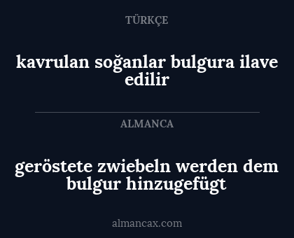 kavrulan soğanlar bulgura ilave edilir - geröstete zwiebeln werden dem bulgur hinzugefügt