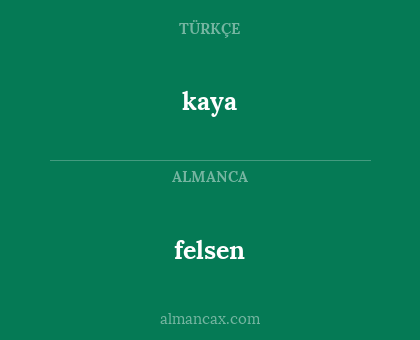 kaya - felsen