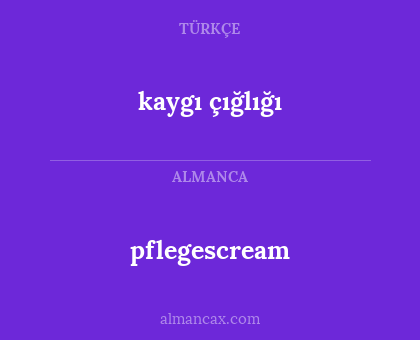 pflegescream - kaygı çığlığı