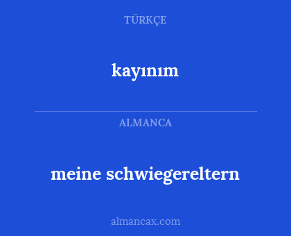 kayınım - meine schwiegereltern
