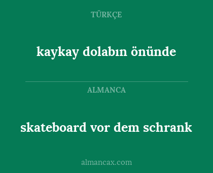 skateboard vor dem schrank - kaykay dolabın önünde