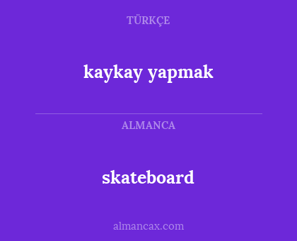kaykay yapmak - skateboard