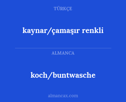 koch/buntwasche - kaynar/çamaşır renkli