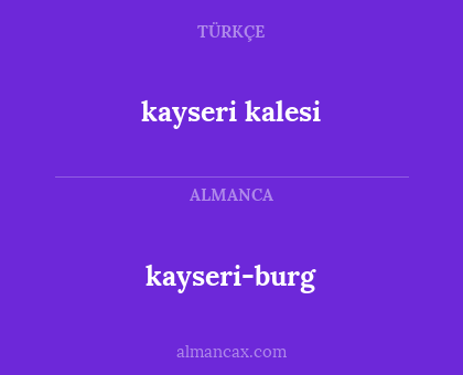 kayseri-burg - kayseri kalesi