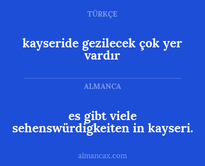 kayseride gezilecek çok yer vardır - es gibt viele sehenswürdigkeiten in kayseri.