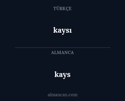 kays - kaysı