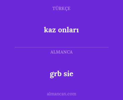 grb sie - kaz onları