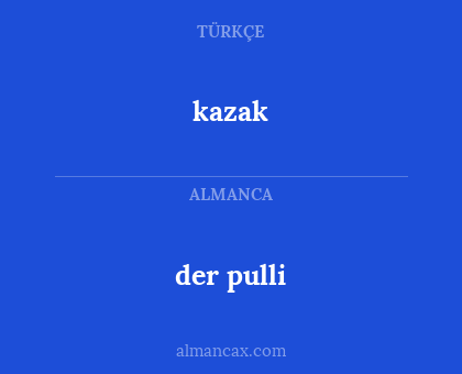 kazak - der pulli
