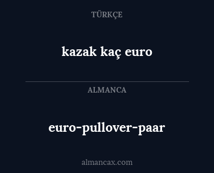 euro-pullover-paar - kazak kaç euro