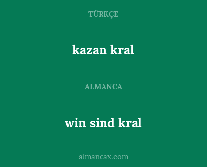 kazan kral - win sind kral
