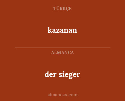 der sieger - kazanan