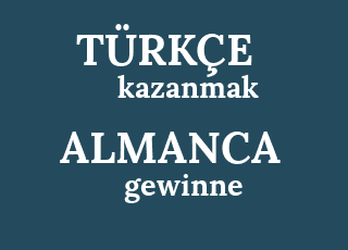 kennenlernen turkcesi nedir