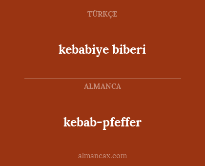kebabiye biberi - kebab-pfeffer