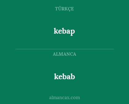 kebab - kebap