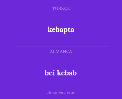 kebapta - bei kebab