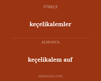 keçelikalemler - keçelikalem auf