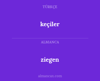 keçiler - ziegen