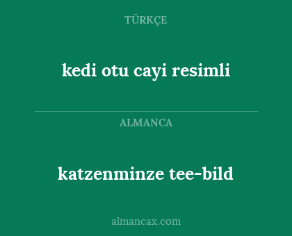 katzenminze tee-bild - kedi otu cayi resimli