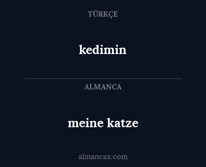 kedimin - meine katze