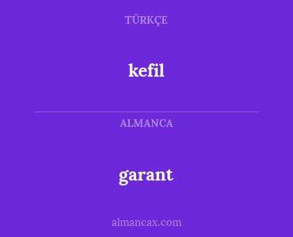 garant - kefil