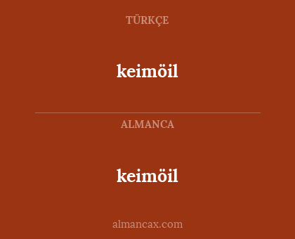 keimöil - keimöil