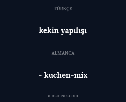 kekin yapılışı - - kuchen-mix