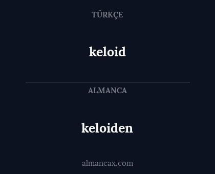 keloiden - keloid
