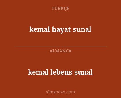 kemal hayat sunal - kemal lebens sunal