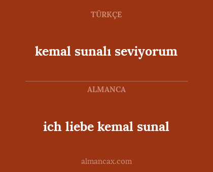 ich liebe kemal sunal - kemal sunalı seviyorum