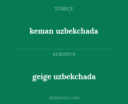 geige  uzbekchada - keman uzbekchada
