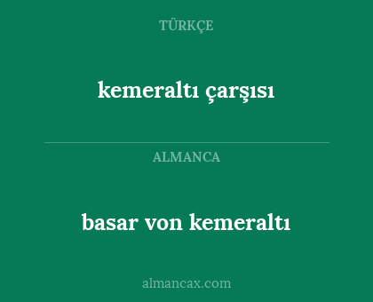 kemeraltı çarşısı - basar von kemeraltı