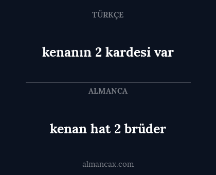 kenan hat 2 brüder - kenanın 2 kardesi var