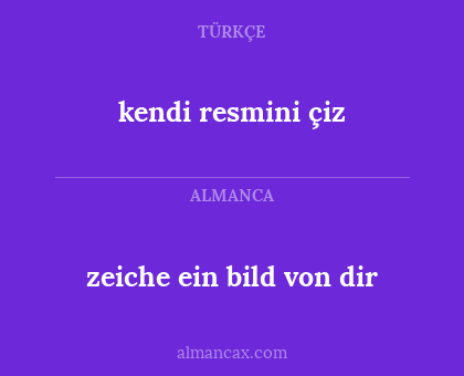 kendi resmini çiz - zeiche ein bild von dir