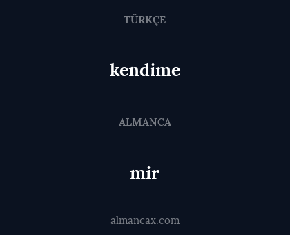 mir - kendime