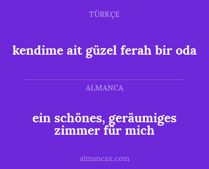 kendime ait güzel ferah bir oda - ein schönes, geräumiges zimmer für mich
