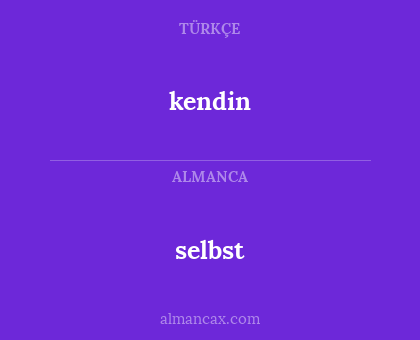 kendin - selbst