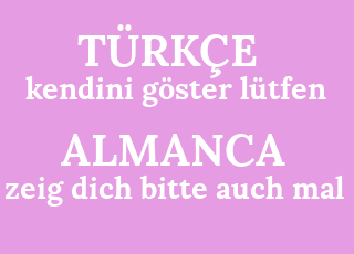 トルコ語でzeigdichbitte Auch Malとは何ですか トルコ語でzeig Dich Bitteauchmalはどういう意味ですか