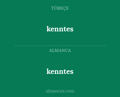 kenntes - kenntes