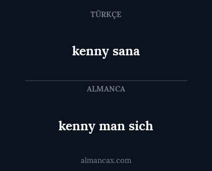 kenny sana - kenny man sich