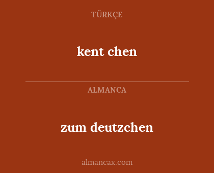 kent chen - zum deutzchen